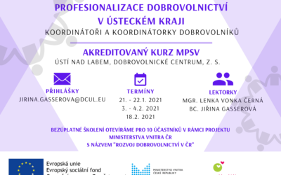 Kurz „Profesionalizace dobrovolnictví“