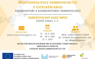 Kurz „Profesionalizace dobrovolnictví“