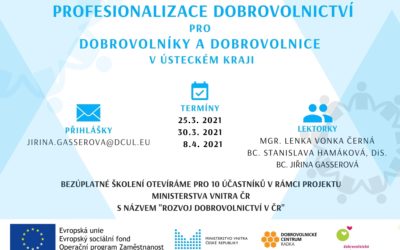 Kurz „Profesionalizace dobrovolnictví“ pro dobrovolníky