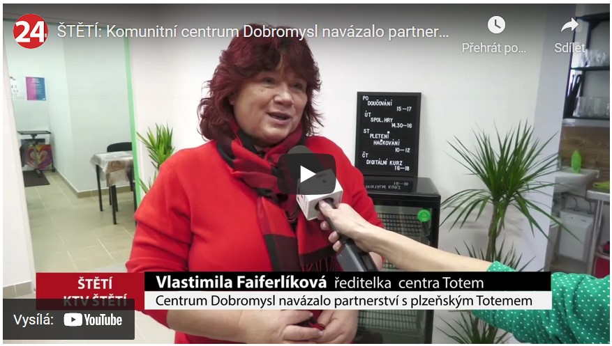 Komunitní centrum Dobromysl navázalo partnerství s plzeňským Totemem