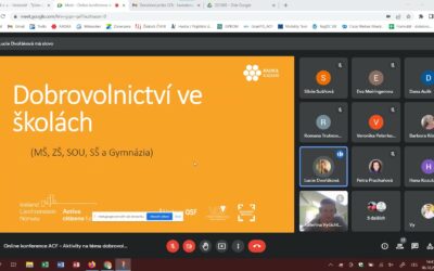 On-line konference pro veřejnost a workshopy na školách o občanské angažovanosti